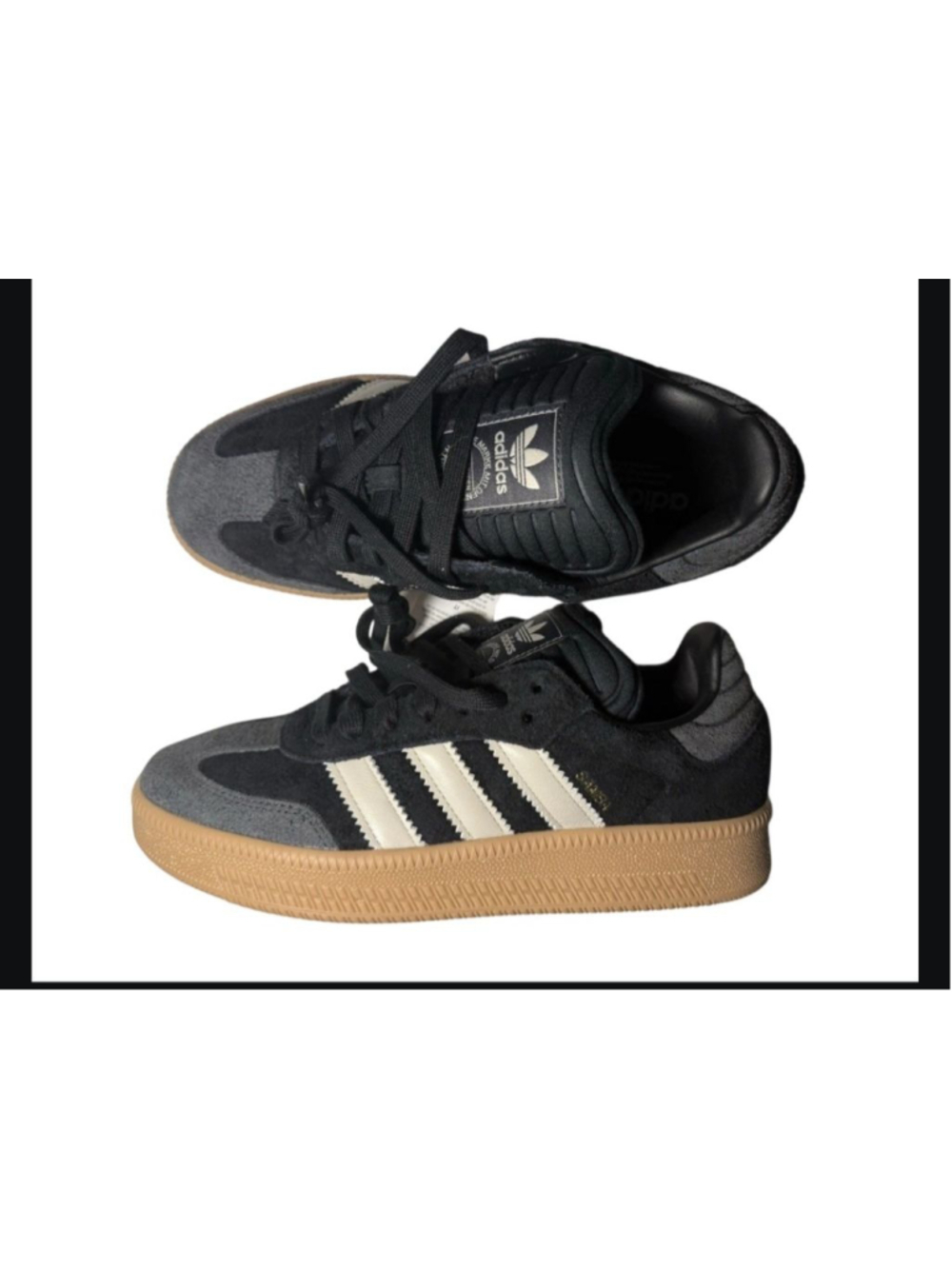 Adidas Samba XLG Black Suede Sneakers - Men’s 8(Women’s 9) - Brand New NWT - Picture 2 of 7
